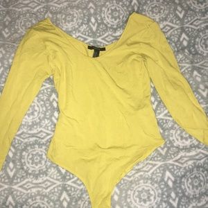 Yellow bodysuit